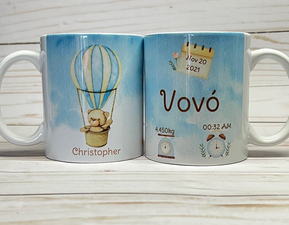 Newborn Announcements Mug, Baby Mug, Baby Shower, New Mothers, Mothers Day