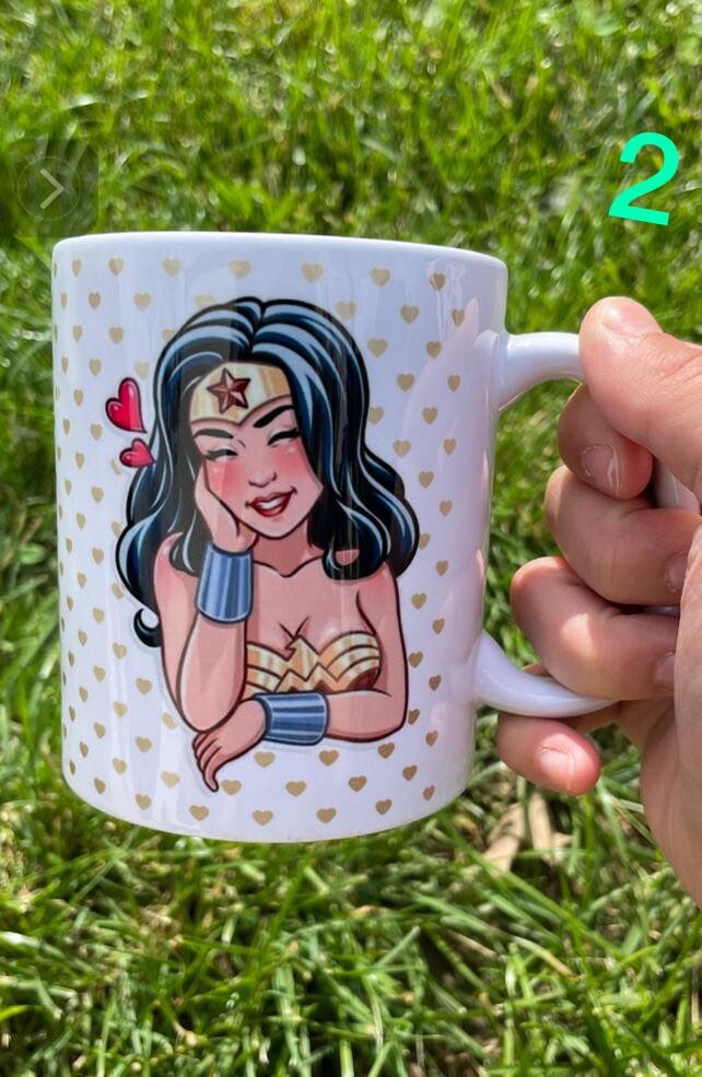Wonder Woman Mug or Tumbler - Perfect gift for wife, daughter, friend, teacher, neighbor, grandma, sister or any strong lady in your life
