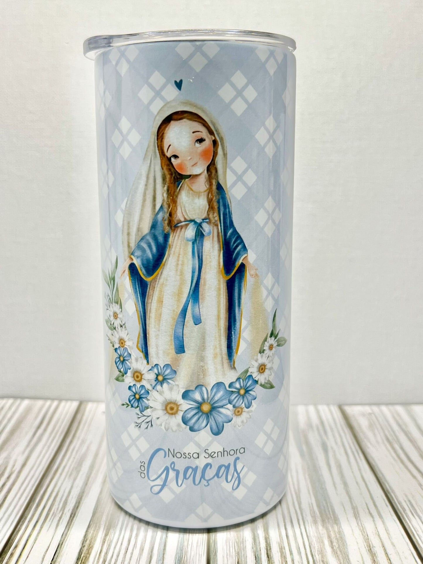 Tumbler Nossa Senhora das Gracas - Our Lady of Grace Mother's Day, a perfect gift for a catholic devout