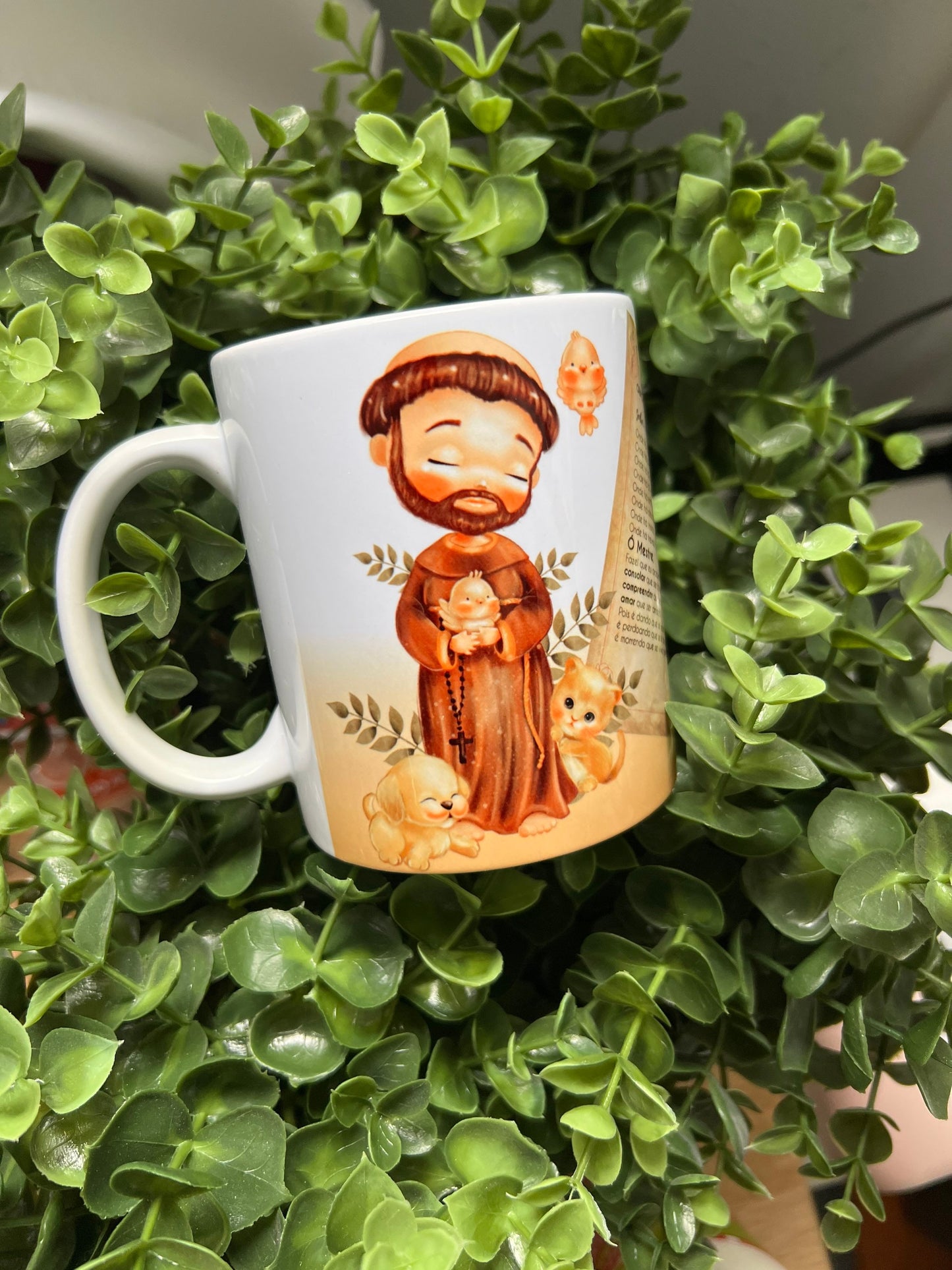 St Francis of Assisi coffee mug a catholic gift for anyone mother, father, friends, religious. A adorable mug.