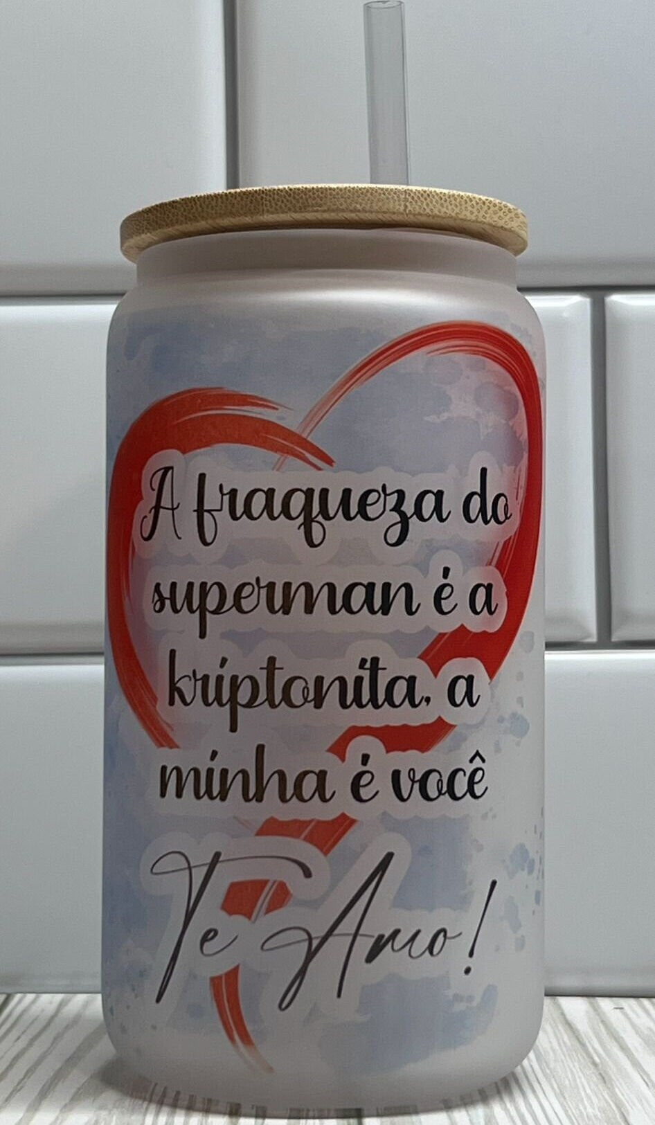 Libbey, Tumbler, Coffee Mug Romantic Super Man cup - Special for Valentines Day, Dia dos Namorados.