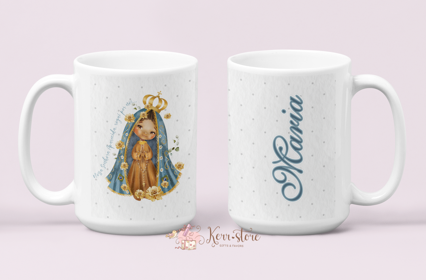 Nossa Senhora Aparecida Our Lady Aparecida Mug OR Tumbler Watercolor Religious Brazilian Catholic Gift