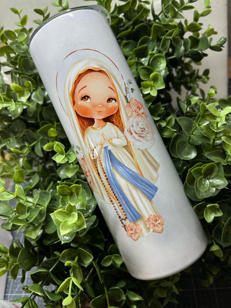 Our Lady of Lourdes - Nossa Senhora de Lourdes Tumbler Catholic perfect gift for Catholics