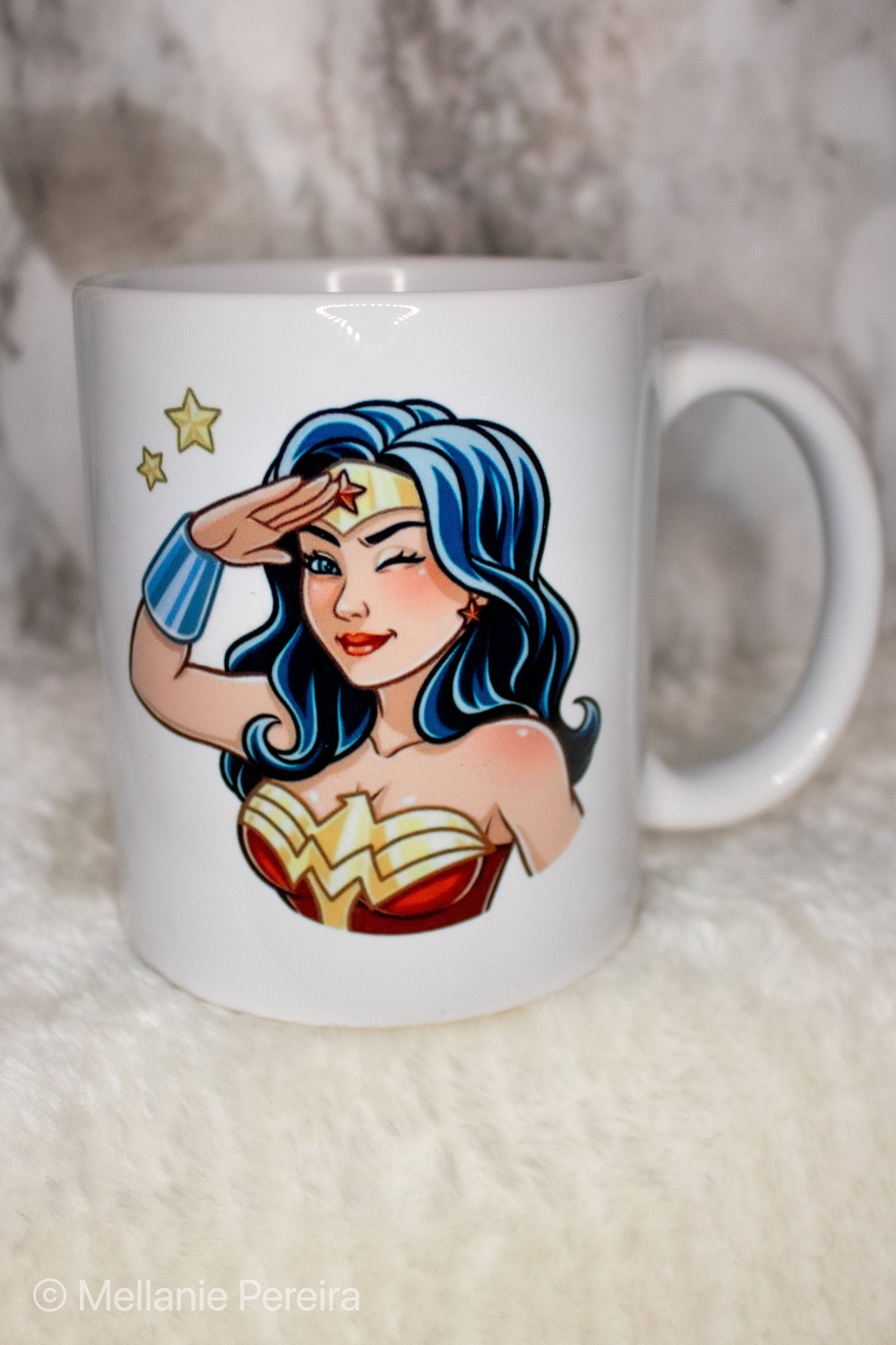 Wonder Woman Mug or Tumbler - Perfect gift for wife, daughter, friend, teacher, neighbor, grandma, sister or any strong lady in your life