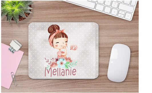 Cute Custom Watercolor Mouse Pad and Mug for Mothers Day, Birthdays