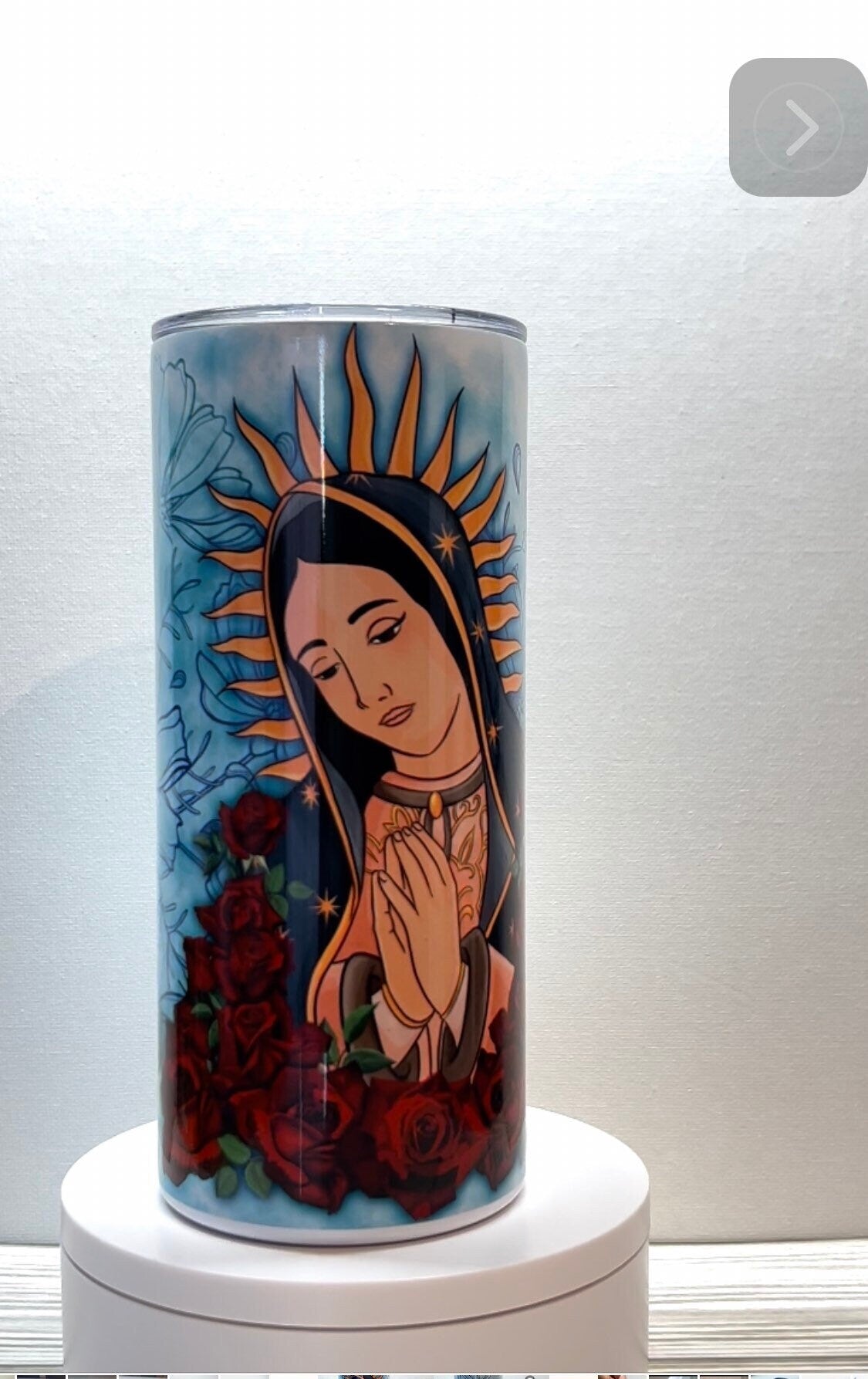 Libbey, Tumbler, Coffee Mug Nossa Senhora de Guadalupe, Virgem de Guadalupe, Our Lady of Guadalupe Virgen Madre de Guadalupe, Faith, Mexican