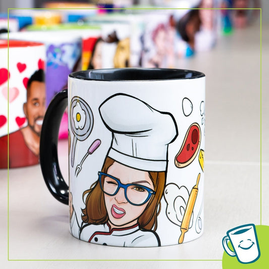 Caricature Custom Coffee  Mug - Cartoon Style -Mother's Day / Easter Mug/ Wedding Personalized Mug/Graduation Mug