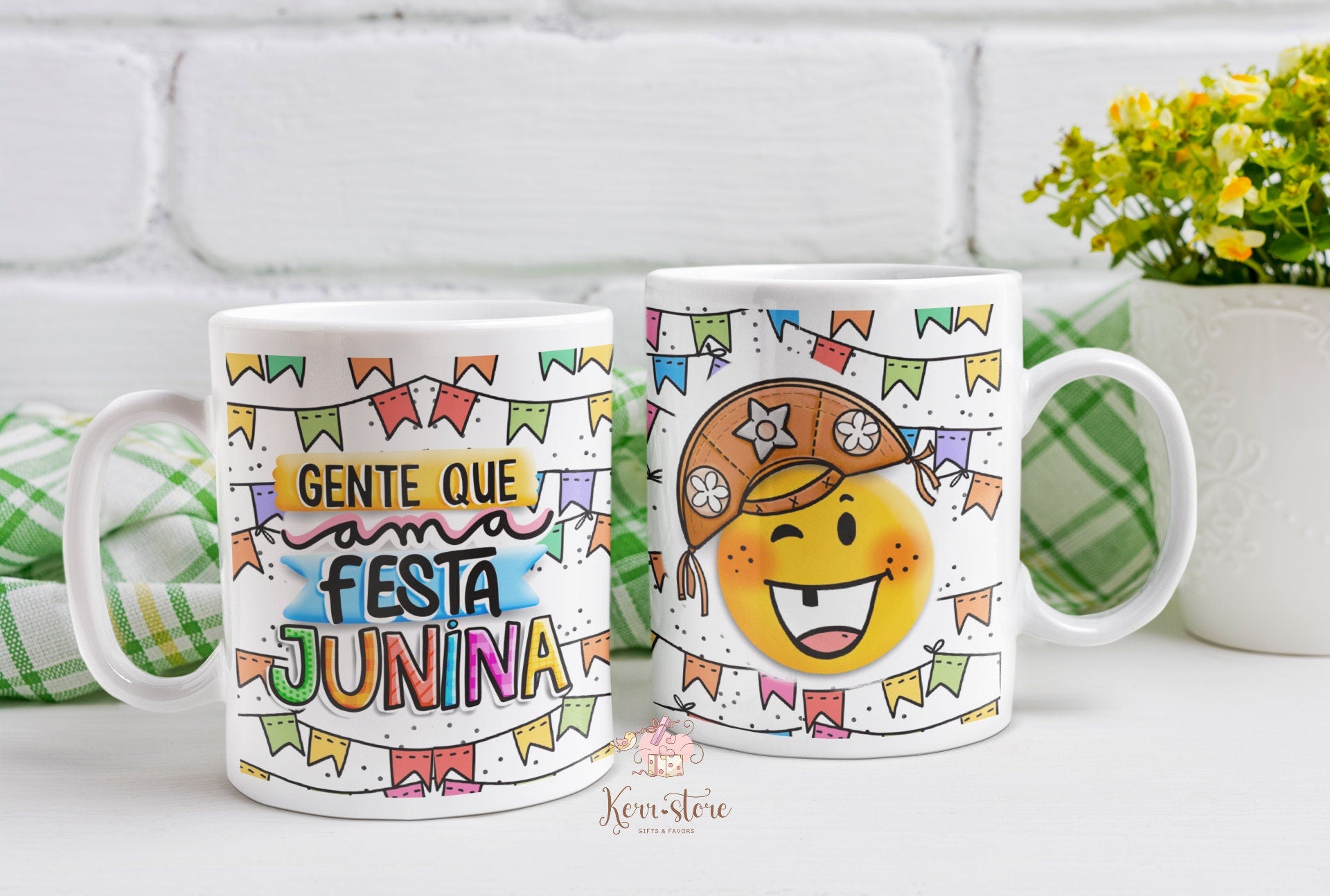 Festa Junina Brazilian Feast mug Arraia Sao Joao, Santo Antonio canecas