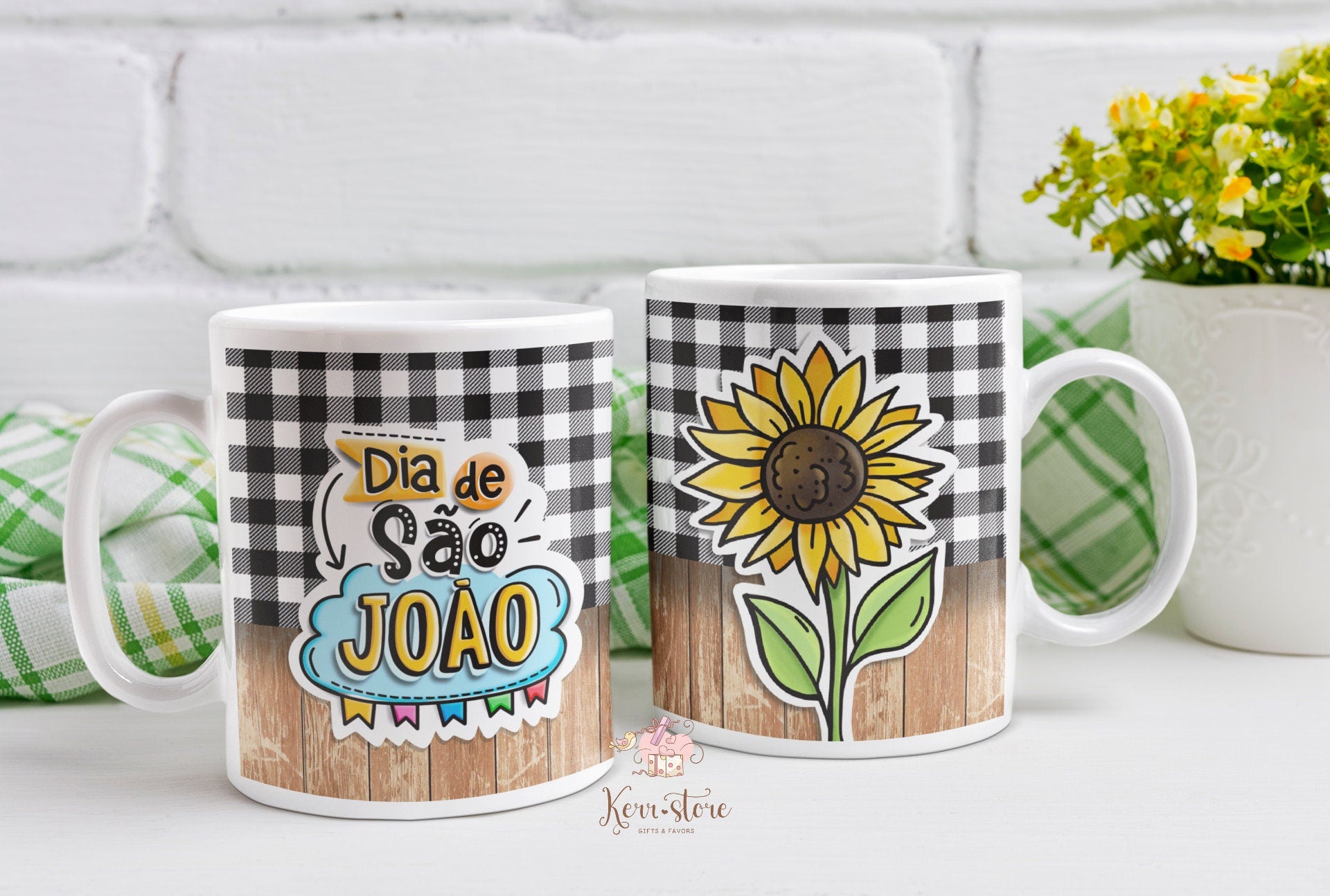 Festa Junina Brazilian Feast mug Arraia Sao Joao, Santo Antonio canecas