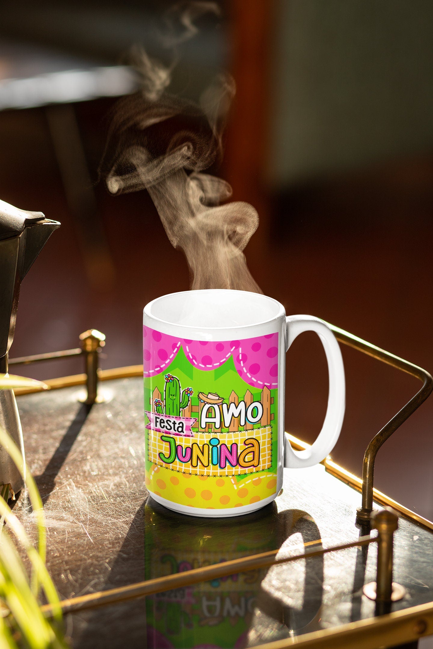 Festa Junina Brazilian Feast mug Arraia Sao Joao, Santo Antonio canecas