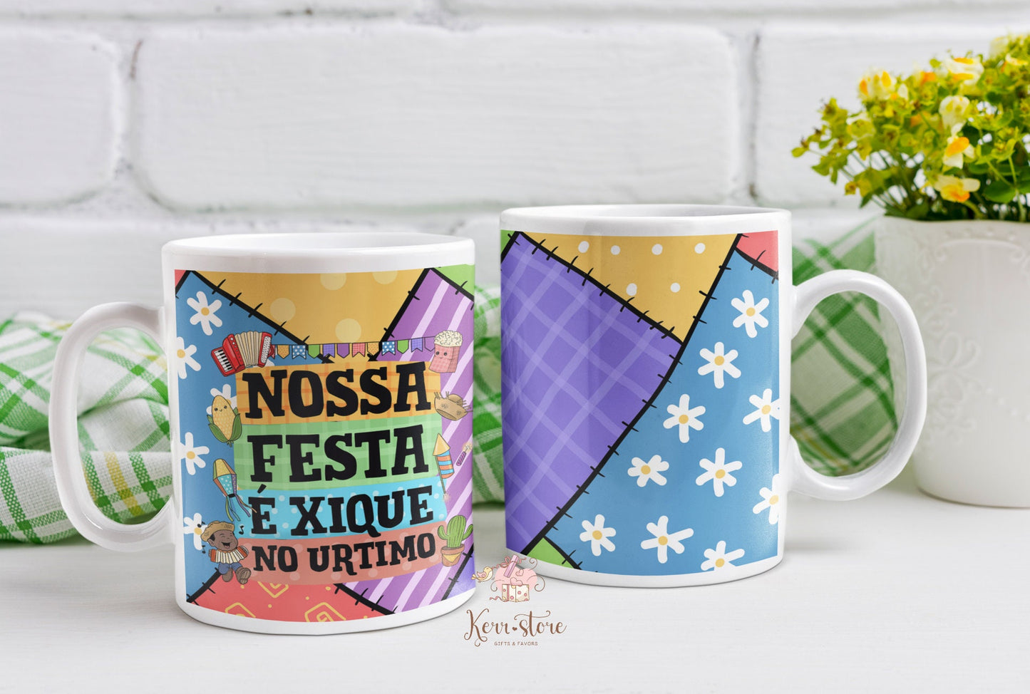Festa Junina Brazilian Feast mug Arraia Sao Joao, Santo Antonio canecas