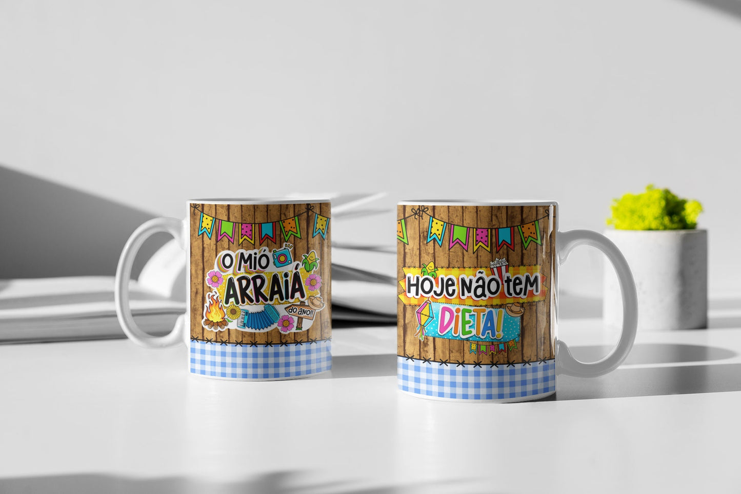 Festa Junina Brazilian Feast mug Arraia Sao Joao, Santo Antonio canecas